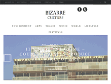 Tablet Screenshot of bizarreculture.com